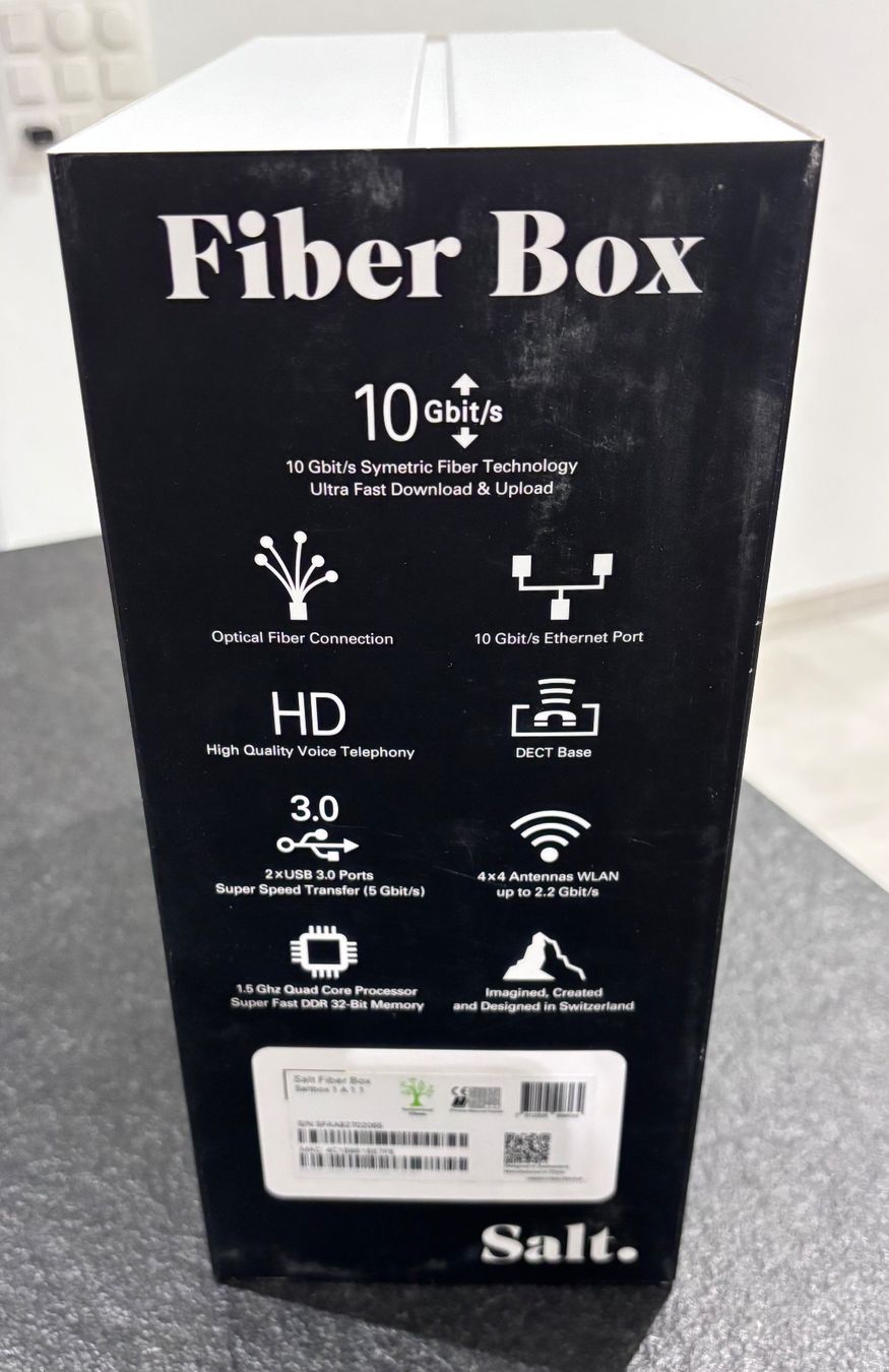 Salt Modem & Router: Salt fiber box – Usato da Castione venduto da rob_yg9d 3