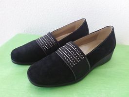 JÜRGEN HIRSCH Neue Slipper mit Glitzer, Gr 38