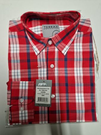 Herren Hemd rot kariert Grösse 39/40 neu