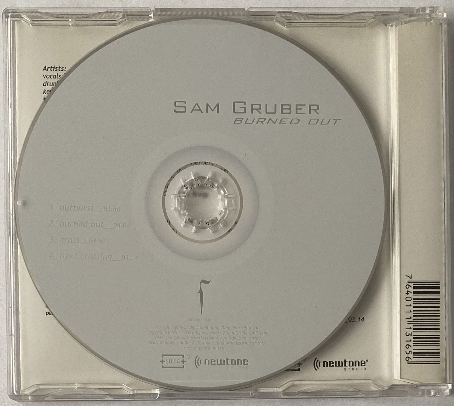 CD: Sam Gruber, Burned Out – Usato da Flums venduto da Asquillo 1