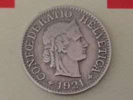 10 Rappen 1921 ss+, nur 3,0 Mio!