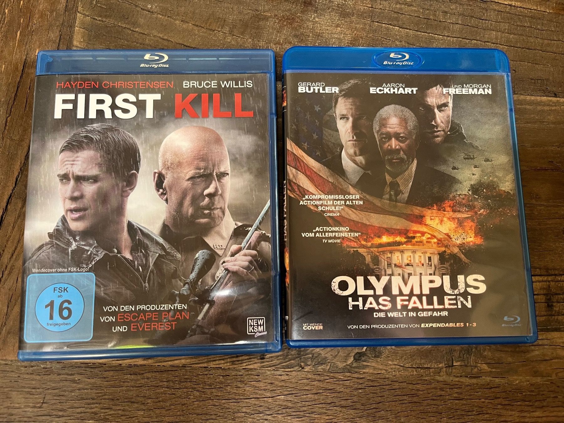 Tutti i DVDs: 2x Blu-ray First Kill und Olympus Has Fallen – Usato da Hedingen venduto da denverguy
