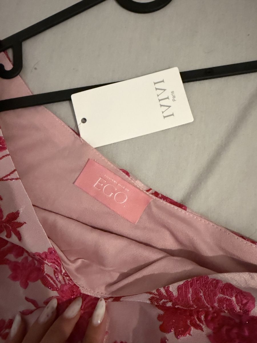 Vestiti: ROBE ASYMETRIQUE FLEURIE ROSE – Nuovo e nell'imballaggio originale da Moutier venduto da Rafaela_Fi 1