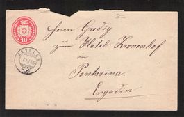 Tüblibrief , Sevelen , 6.lV.1885