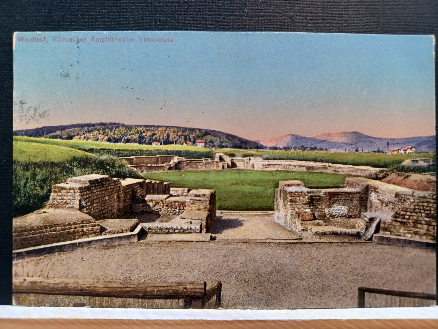 Cartoline postali: AG, Amphitheater Vindonissa Brugg 1914 – Usato da Aarau Rohr venduto da mgvw