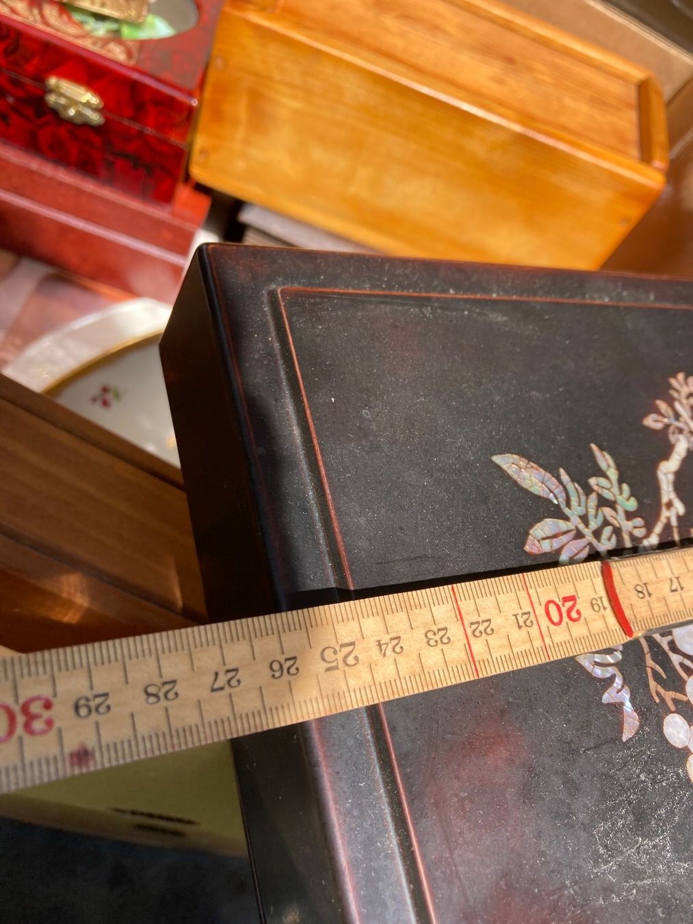 Barattoli: Boite ancienne nacre Perlmutt Kaste Box bijoux – Usato da St-Cierges venduto da LeRegain 2