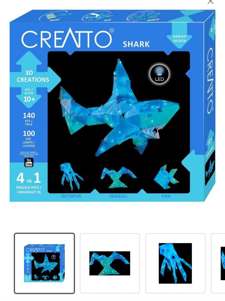 Puzzle: Creatto Shark 4 in 1  |  3D-Hai mit LED – Usato da Basel venduto da AufeinenBlick 3