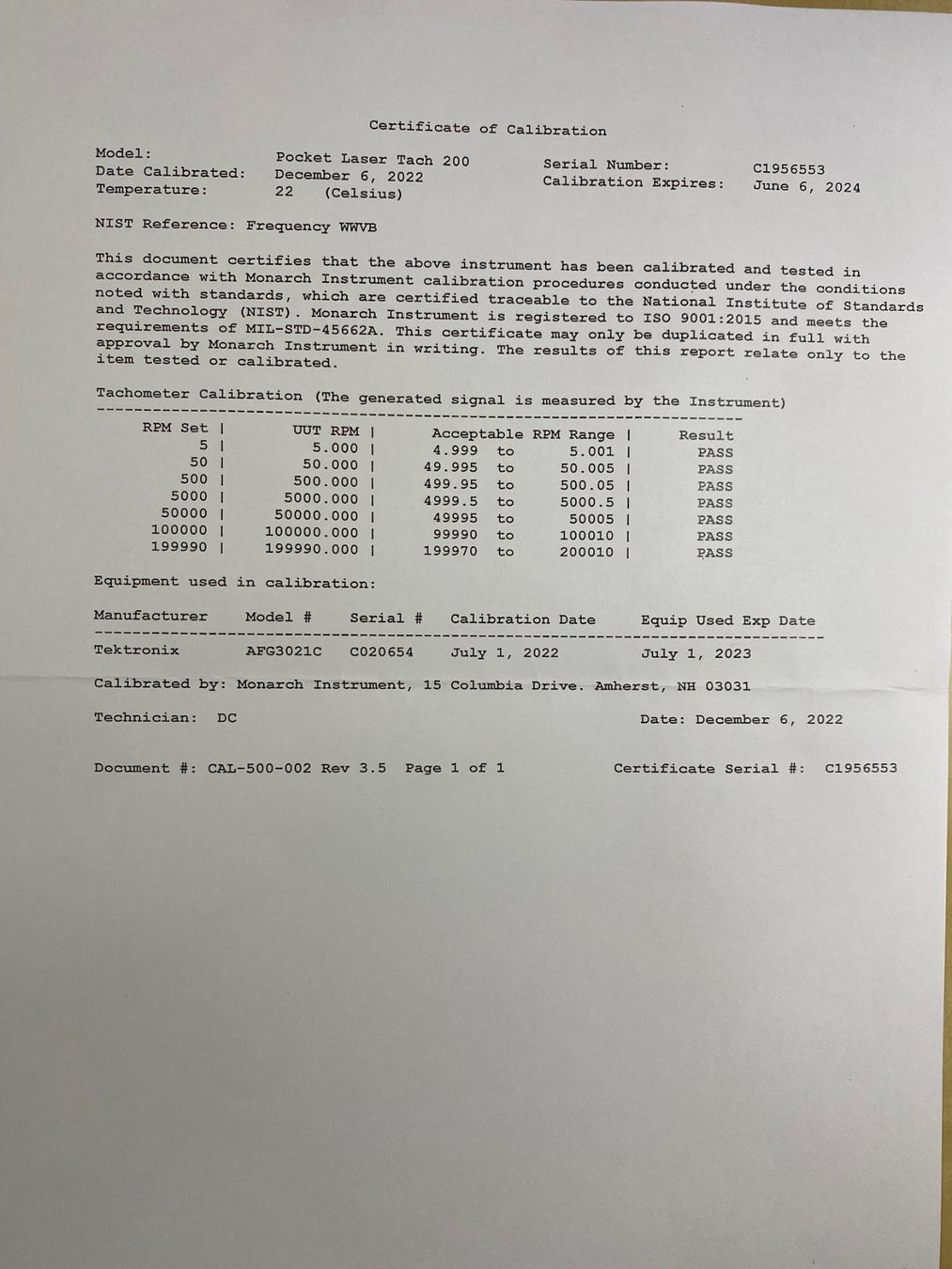 Misurare: Laser Handtachometer von Wachendorff – Usato da Rheinfelden venduto da Tigerlilli 6