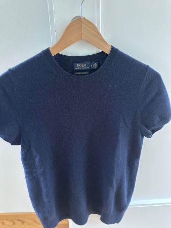 Polo Ralph Lauren Kurzarm Pullover Kaschmir Navy M