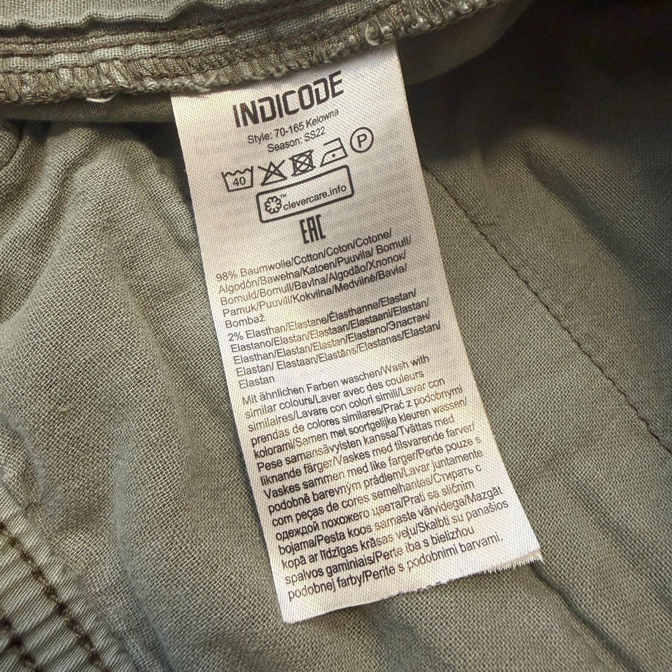 Carhartt Jeans: Indicode Herren Stoff Shorts Grösse M grün – Gebraucht aus Balzers von dassandro 4