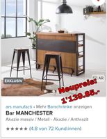 Bar Manchester Ars Manufacti inkl. 4 Hocker. Neu:1139.85CHF