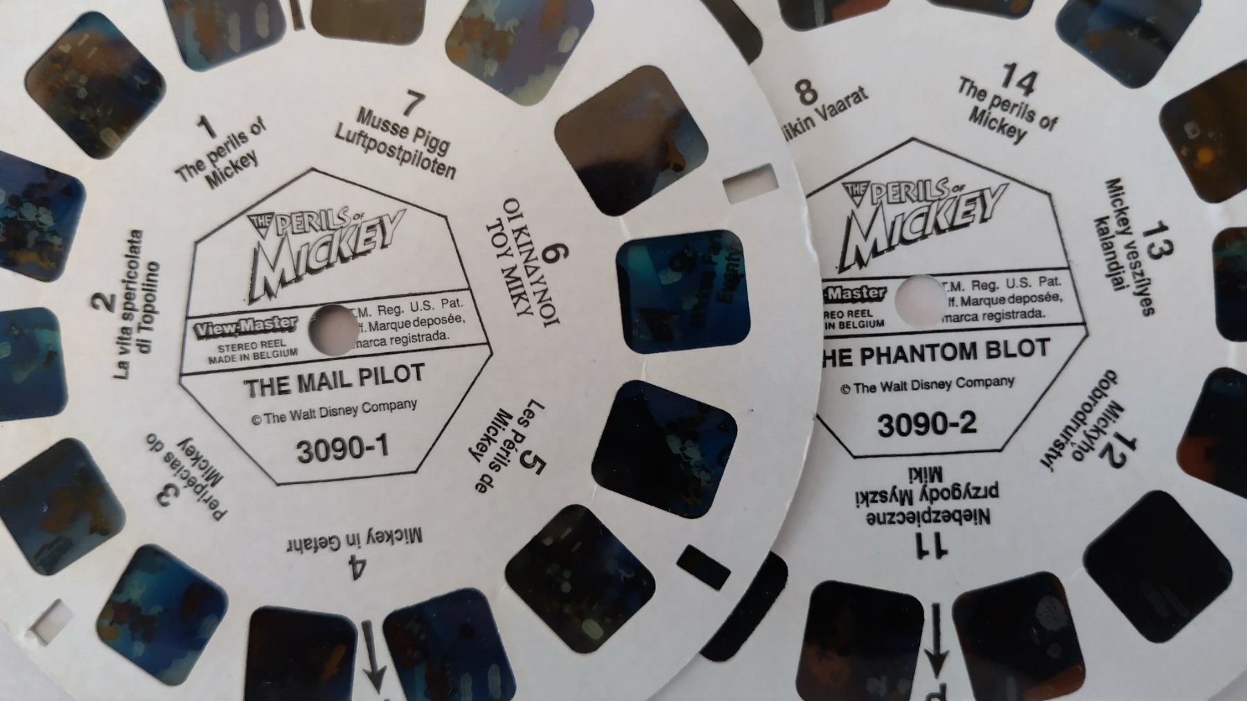 View-master Giocattoli: View-Master / 3 Bildscheiben / The Perils of Mickey Mouse – Usato da Bellach venduto da JingleJerry 1