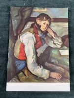 Postkarte Paul Cézanne Le garçon au gilet rouge 1964