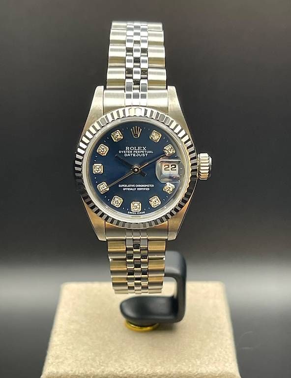 Rolex Uhren: Rolex Lady-Datejust 26mm  Ref. 69174  Jubilee Blue Diamond – Gebraucht aus Lugano von luganotopwatches