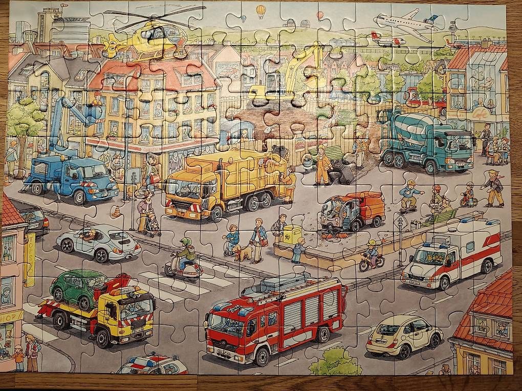 Puzzle: Ravensburger Puzzle 100 Teile – Usato da Winterthur venduto da M.P.1972 1
