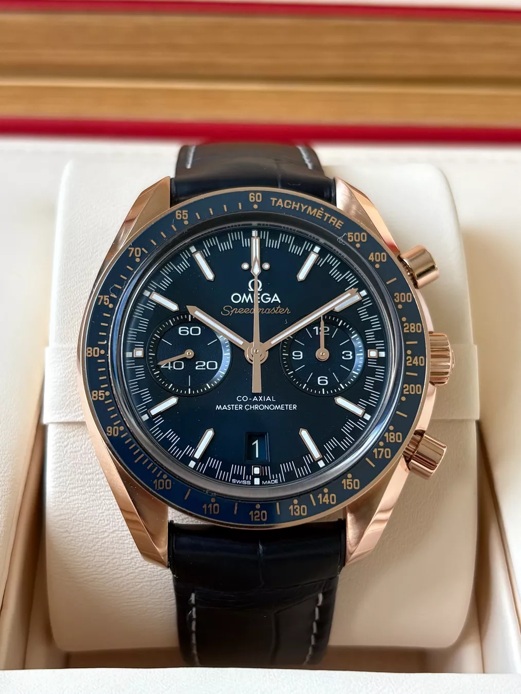 OMEGA Speedmaster Racing in Sednagold - Fullset mit Garantie (Gebraucht ...