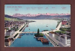 Zürich und die Alpen - 1911