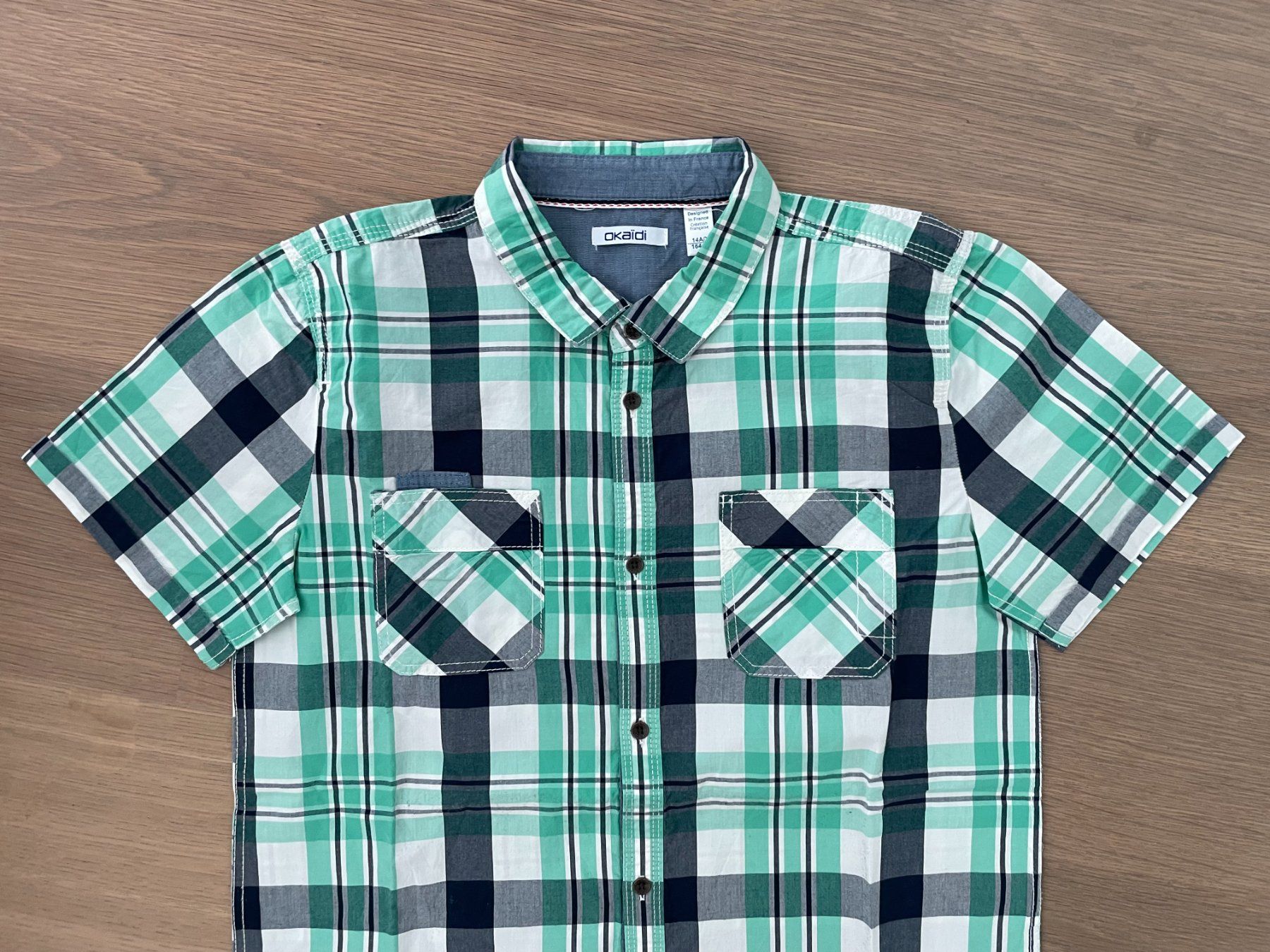 Okaidi Camicie, T-shirt & Polo: Kurzarm-Hemd in Grösse 158/164 – Usato da Rüschlikon venduto da user999 1