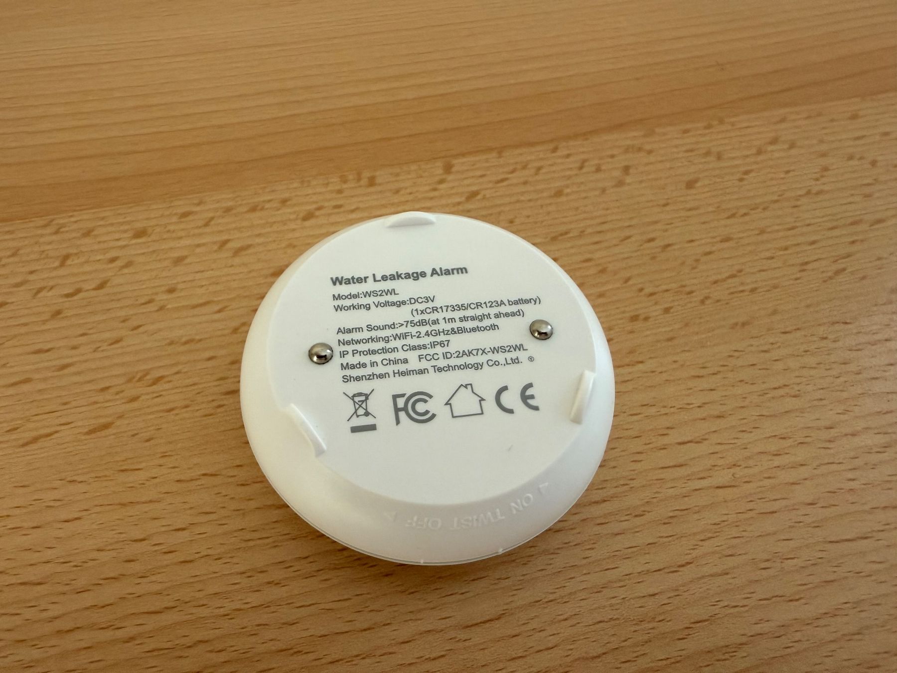 Sistemi d'allarme: WS2WL Heiman Smart Wasseralarm Sensor Zigbee Tuya – Nuovo e nell'imballaggio originale da Unterterzen venduto da Andy_8882 1