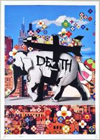 Death NYC Ltd Ed Pop Art Druck "  Murakami Banksy Elephant