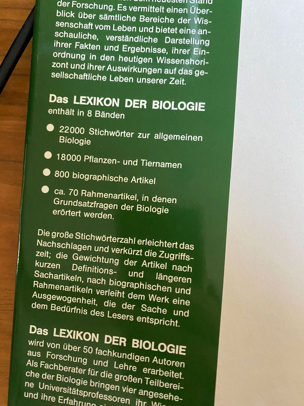 Bücher: Lexikon der Biologie 10 Bände – Gebraucht aus Lüchingen von LIDB 1
