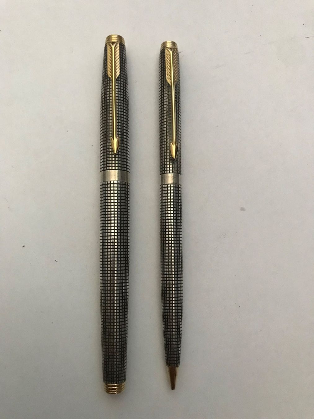 Parker Penna & Evidenziatori: Parker 75 Ciselé Sterling Füller - Goldfeder + Bleistift – Usato da Bern venduto da mpe_yg76