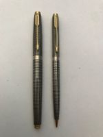 Parker 75 Ciselé Sterling Füller - Goldfeder + Bleistift