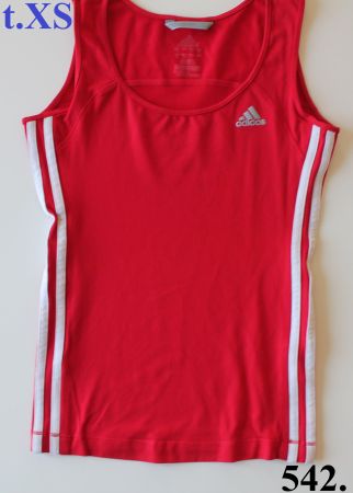 Débardeur de sport Adidas rouge t. XS
