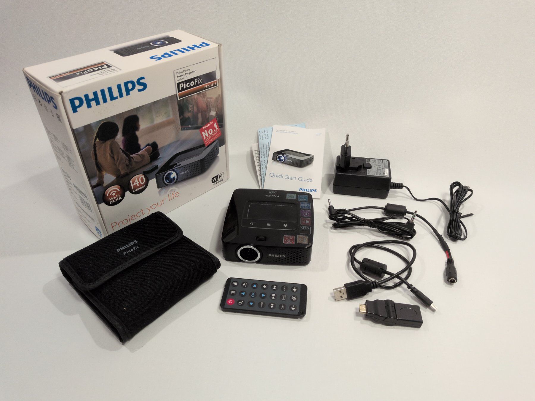 Philips Proiettori: Mini Beamer mit Akku - Philips PicoPix PPX 3614 – Usato da Rüfenacht BE venduto da swalin 1