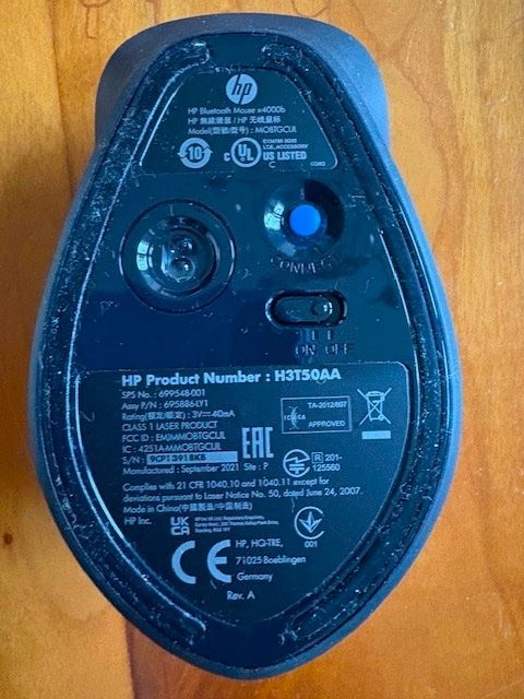 Hewlett Packard Mouse: Neue HP Bluetooth Maus x4000b – Nuovo (secondo la descrizione) da Zürich venduto da ganzgut1001 2