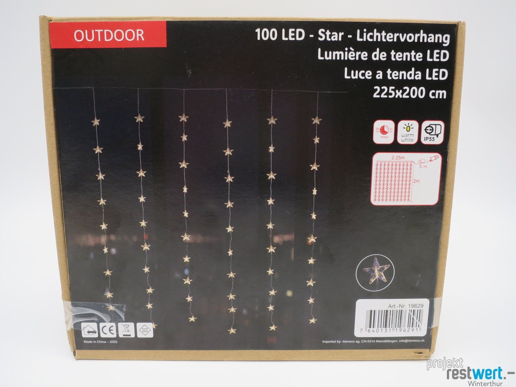 Ghirlande e barre luminose: STAR TRADING Sternenlichtervorhang 2.25m Breit – Nuovo (secondo la descrizione) da Winterthur venduto da Restwert_Winterthur 4