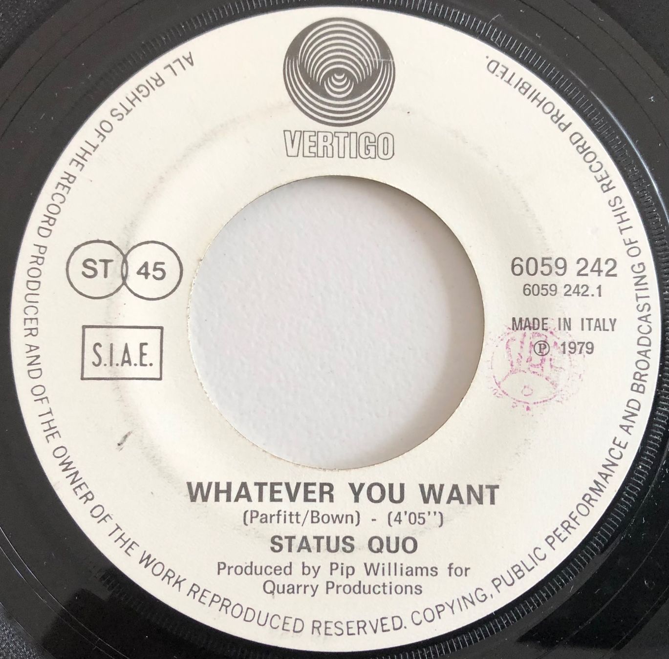 Vinyles: STATUS QUO - WHATEVER YOU WANT – D'occasion à Poliez-Pittet par Newtown-Records 2