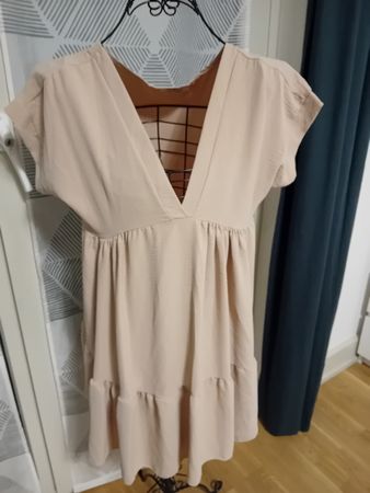 kleid beige gr M