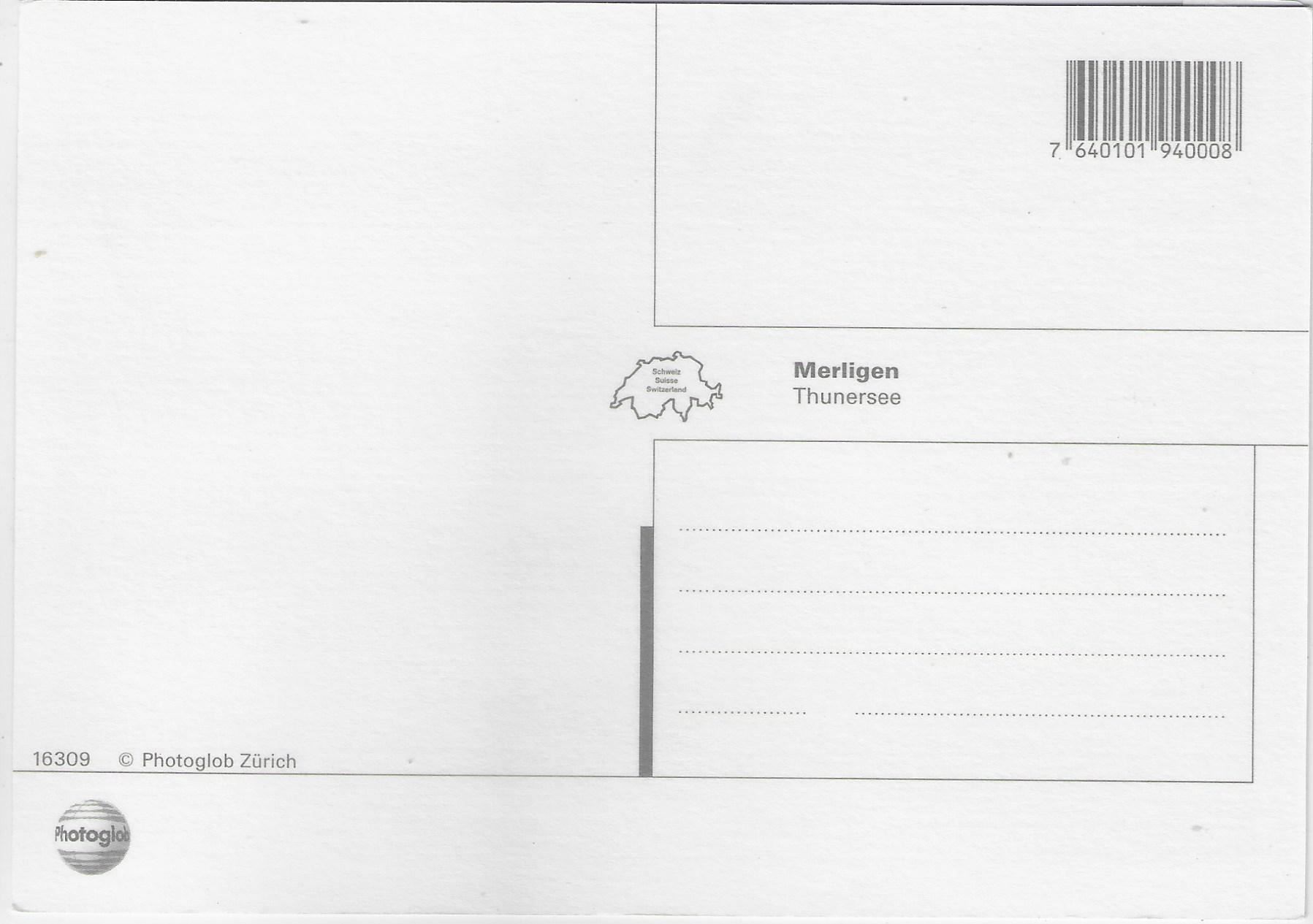 Cartoline postali: Flugaufnahme Merlingen am Thunersee – Antico da Ettingen venduto da Kartenplanet 1