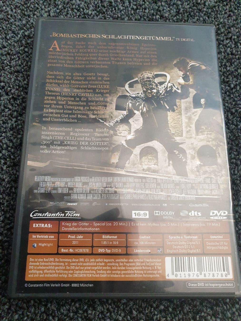 Tutti i DVDs: KRIEG DER GÖTTER (3788) – Usato da Ruswil venduto da Ruck.Zuck. 1