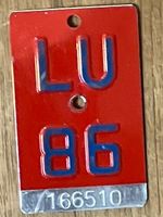 LU 86 - VELONUMMER - FAHRRADSCHILD - PLAQUE DE VELO - LU 86
