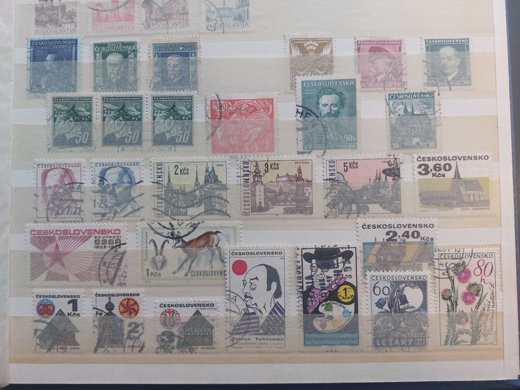 Tutti i francobolli: Timbres-poste anciens Tchécoslovaquie – Usato da Carouge GE venduto da bri_8ptb