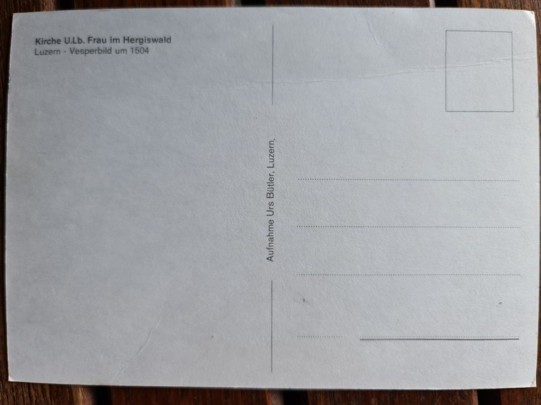 Cartoline postali: Ansichtskarte Kirche im Hergiswald – Nuovo (secondo la descrizione) da Dintikon venduto da Vexi 1