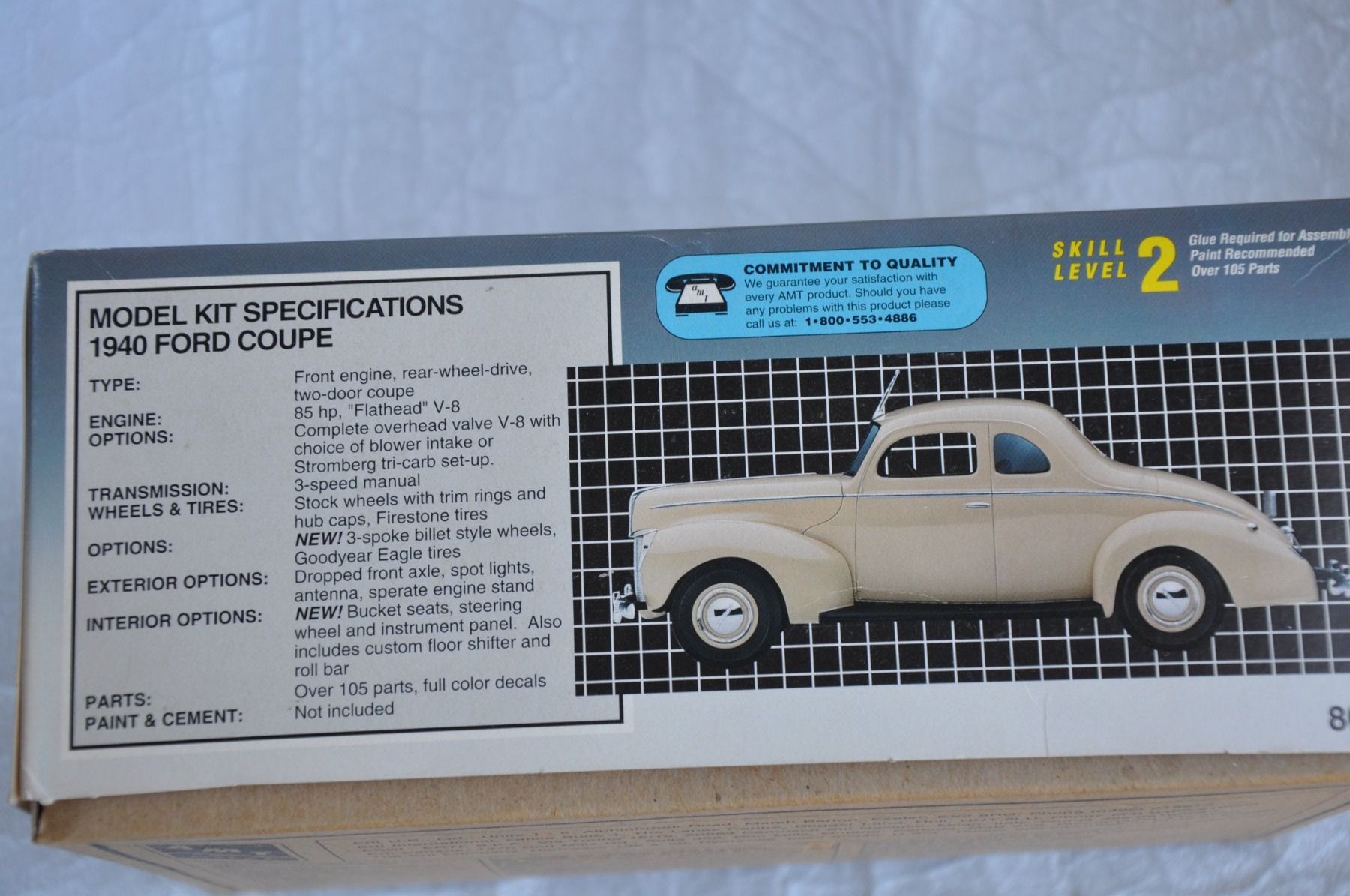 AMT/ERTL Modellini d'auto: 1940 Ford Coupe Modellbausatz 1:25 – Nuovo (secondo la descrizione) da Ebnat-Kappel venduto da Aallerlei 1