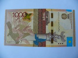 Banknote Kasachstan 1000 Tenge 2014, Zustand Unc