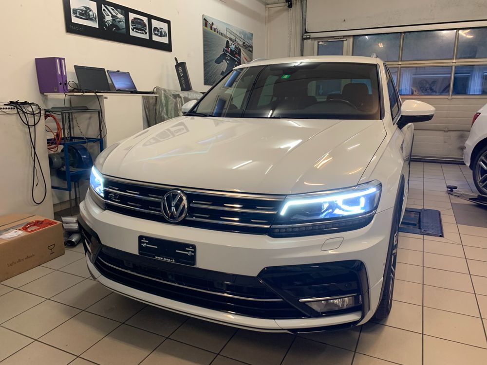 *VW TIGUAN R-LINE*2.0LT TDI BMT*4M*DSG7GANG*150PS*CH FZ*AHK*