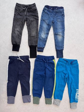 Hosen und Thermojeans Set Grösse 98 mit Mitwachsbündchen