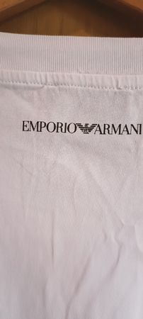 Emporio Armani-Maglietta bianca-Taglia 48- nuova,fa stirare