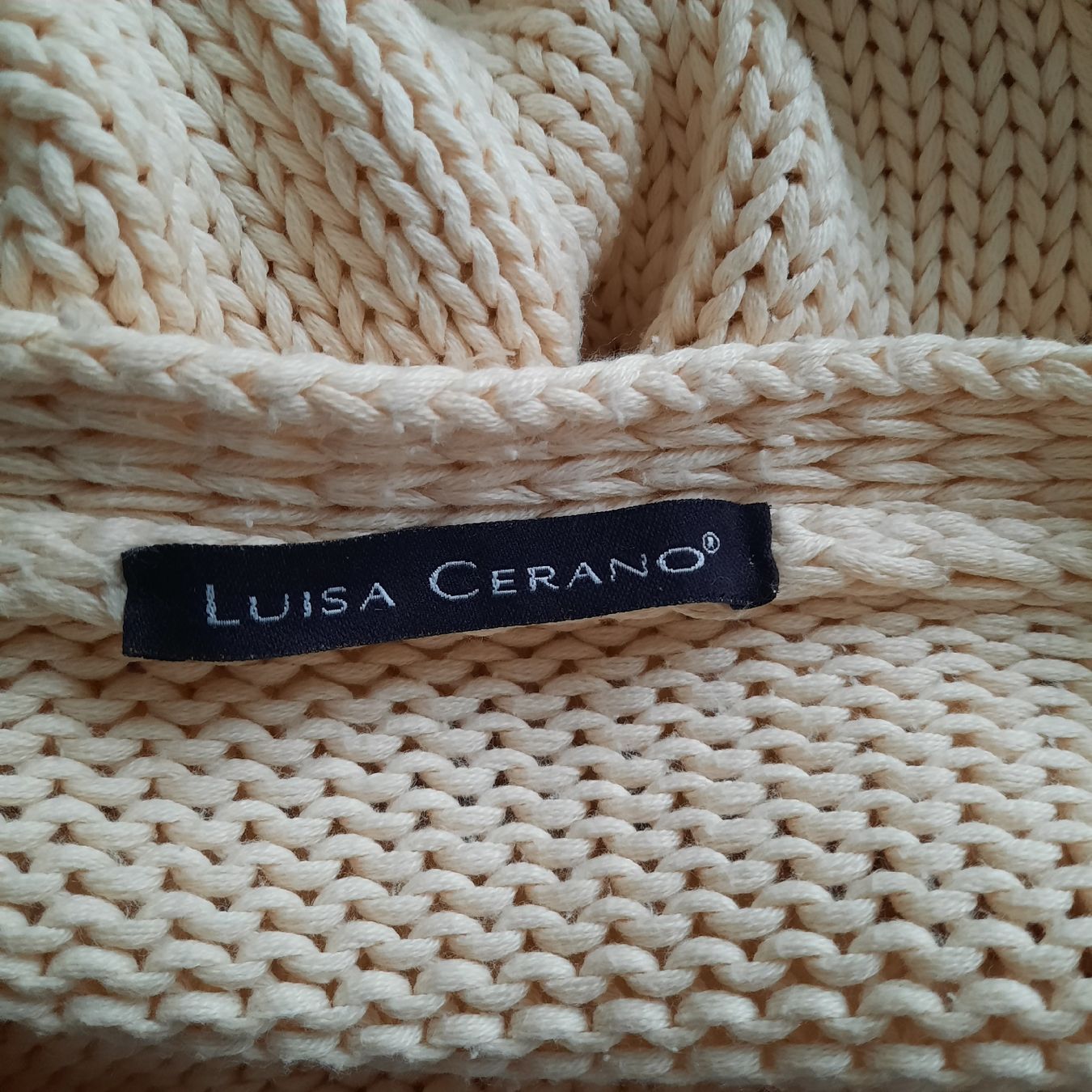 Luisa Cerano Jacken: Strickjacke Luisa Cerano Gr. 36 beige Baumwolle. – Gebraucht aus Hinwil von Wuschi40 6