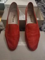 Mocassins rouges Pancaldi 38 1/2 cuir