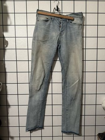 H&M Slim Low Waist Jeans 28/32 Light Blue Denim