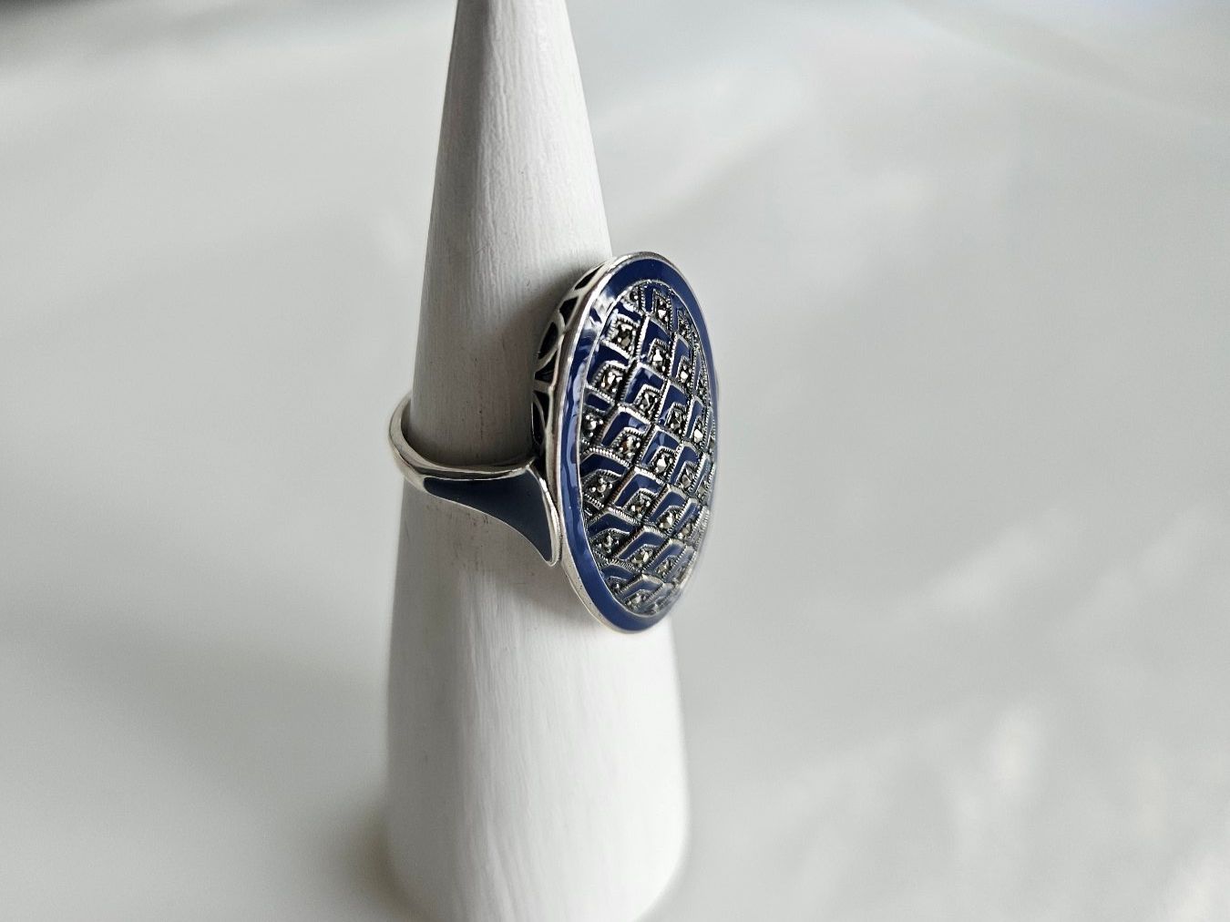 Anelli: Ring aus Silber emailliert Grösse 54 – Nuovo (secondo la descrizione) da Winterthur venduto da ste_tcx5 1