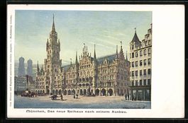 München, Blick aufs neue Rathaus nach s