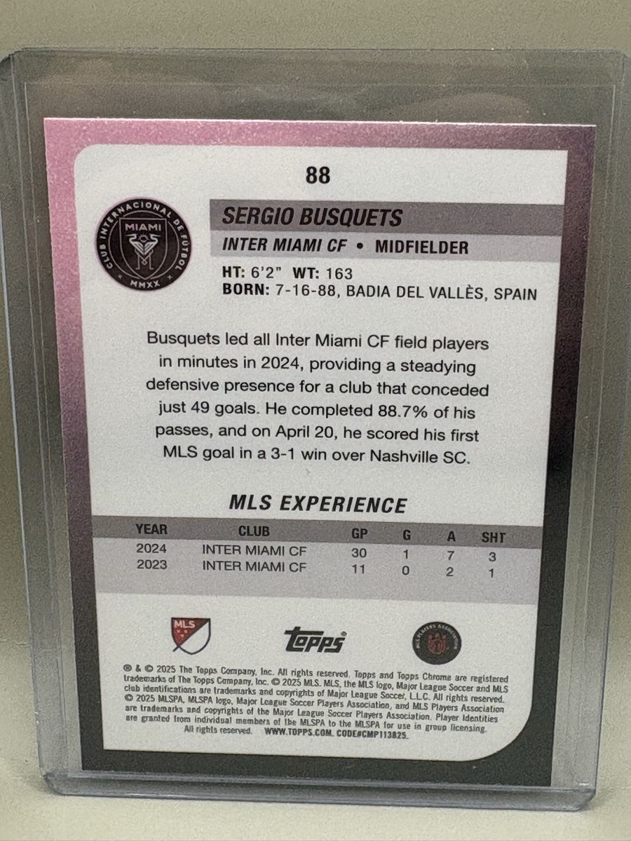 Topps Sammelbilder & Trading cards: Topps Chrome MLS - Sergio Busquets – Neu (gemäss Beschreibung) aus Oberbuchsiten von Bananefrappe93 1