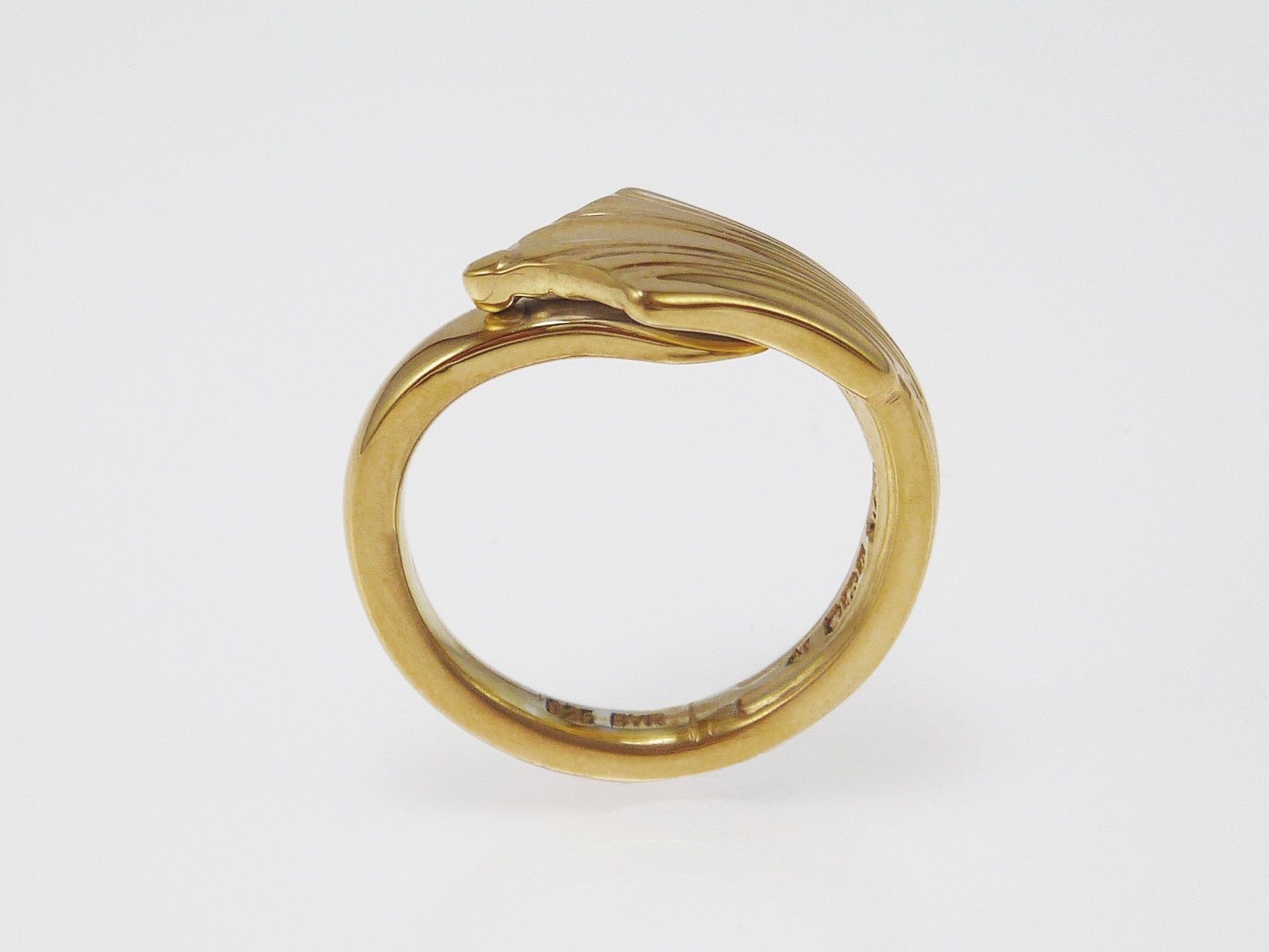 Ringe: Silberring vergoldet im Art déco Stil – Neu und originalverpackt aus Meilen von Byrd-bijoux 1